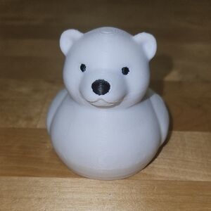 3D Printed Polar Bear Duck Figurine Nwot
